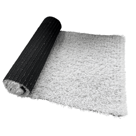 Atmospheric White 18mm Play Area Artificial Grass Carpet