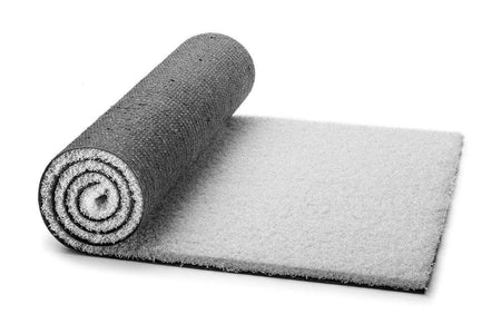 Atmospheric White 18mm Play Area Artificial Grass Carpet